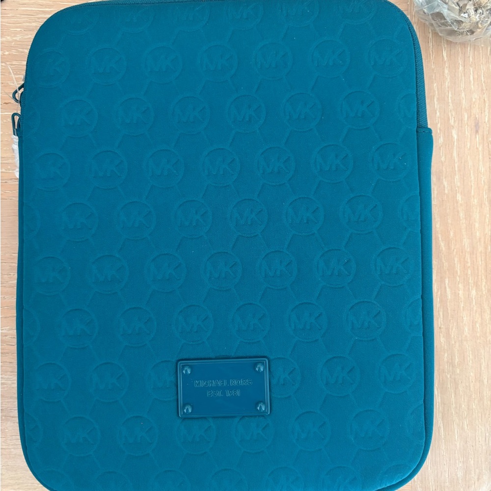 Michael Kors Blue Embossed Tablet Sleeve